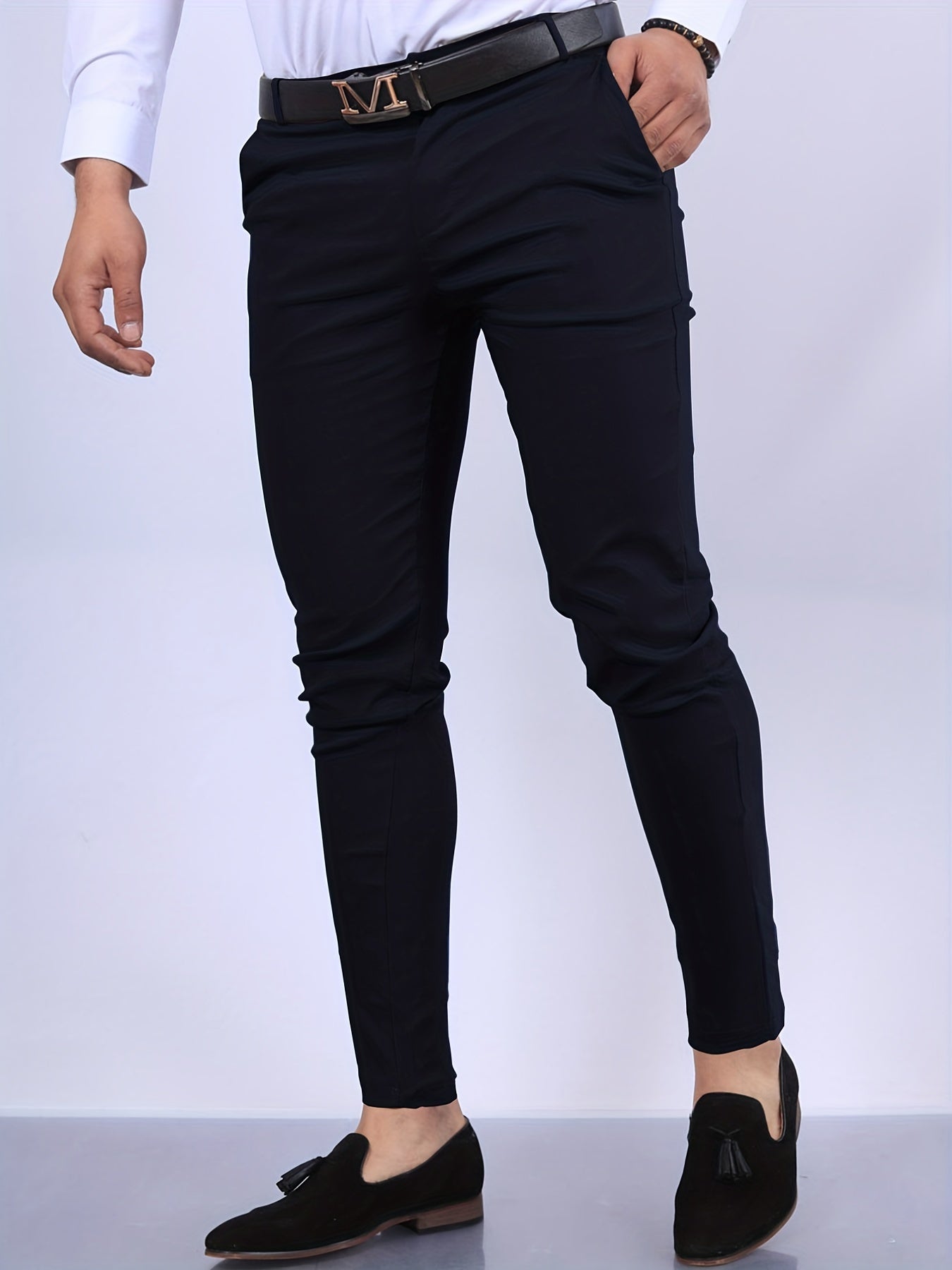 Men's Vintage Style Slim Fit Slacks