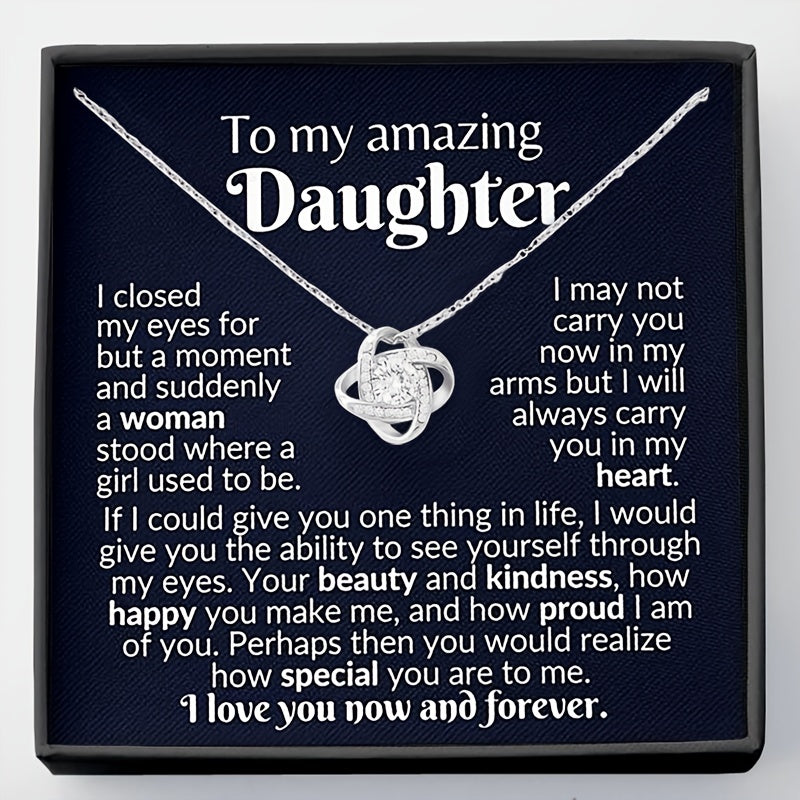 Love Knot Necklace for Daughter - Gift for Children