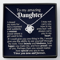 Love Knot Necklace for Daughter - Gift for Children