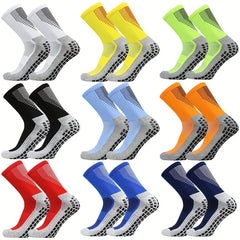 Non-slip Athletic Socks w/ Silicone Bottom for Football