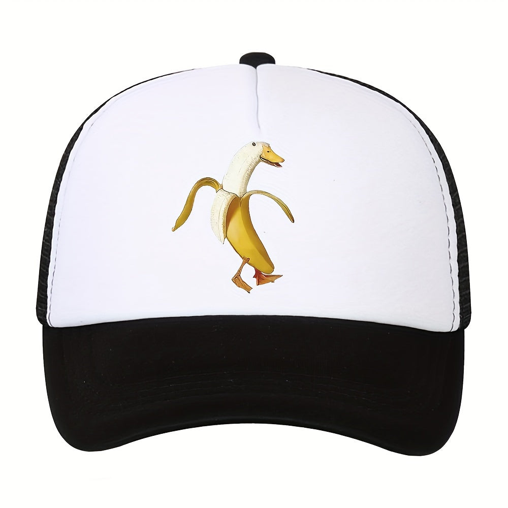 Duck Print Baseball Cap Sunshade Sunscreen Casual Hip Hop Trucker Hat