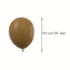 40pcs 25.4cm Brown Coffee Latex Party Balloons Helium Purple Party Decor