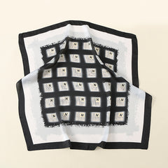 Silk Feeling Head Scarf for Women Lightweight Square Bandanas