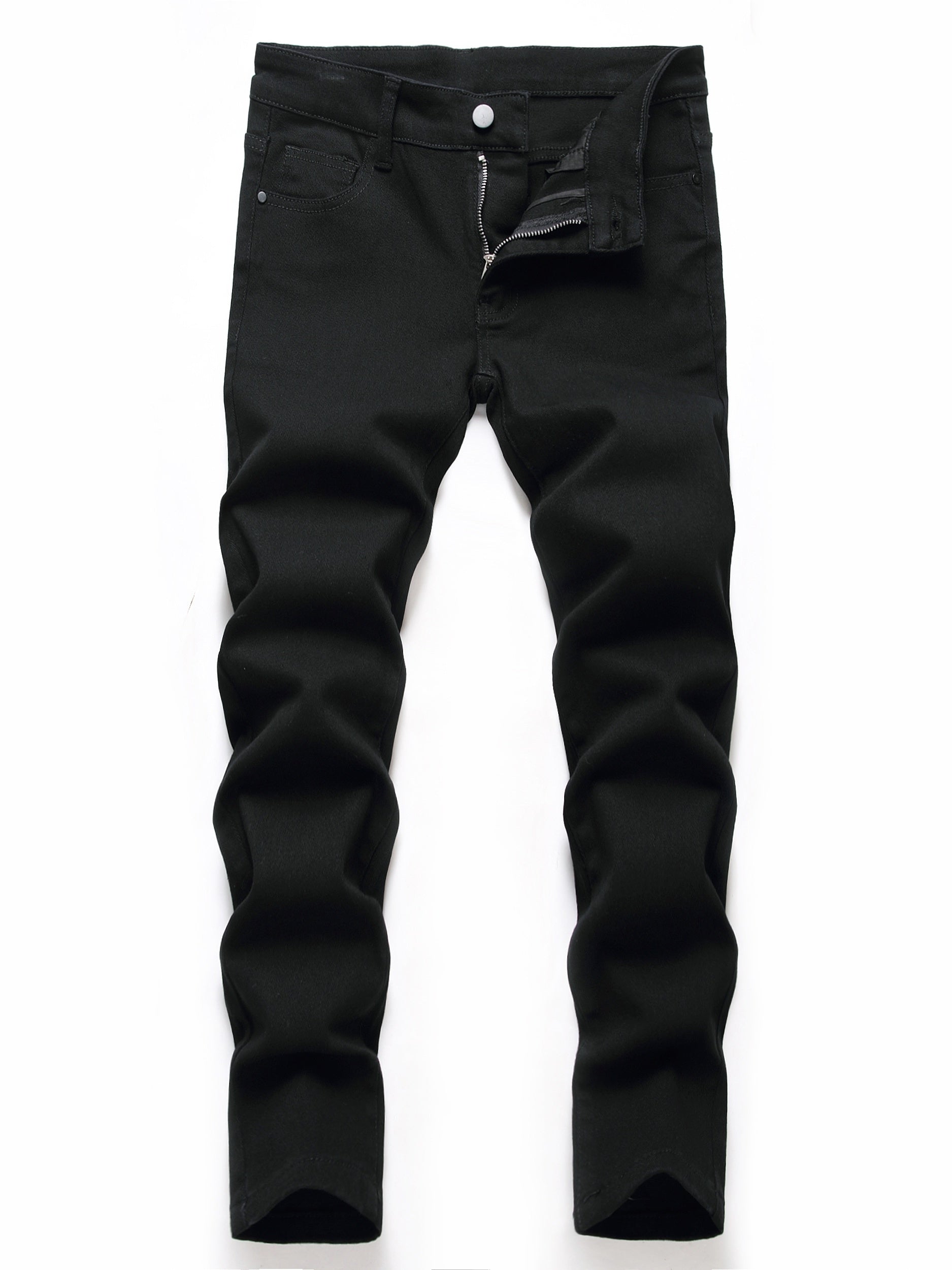 Boys Stretch Jeans Skinny Slim Fit Distressed Denim Pants