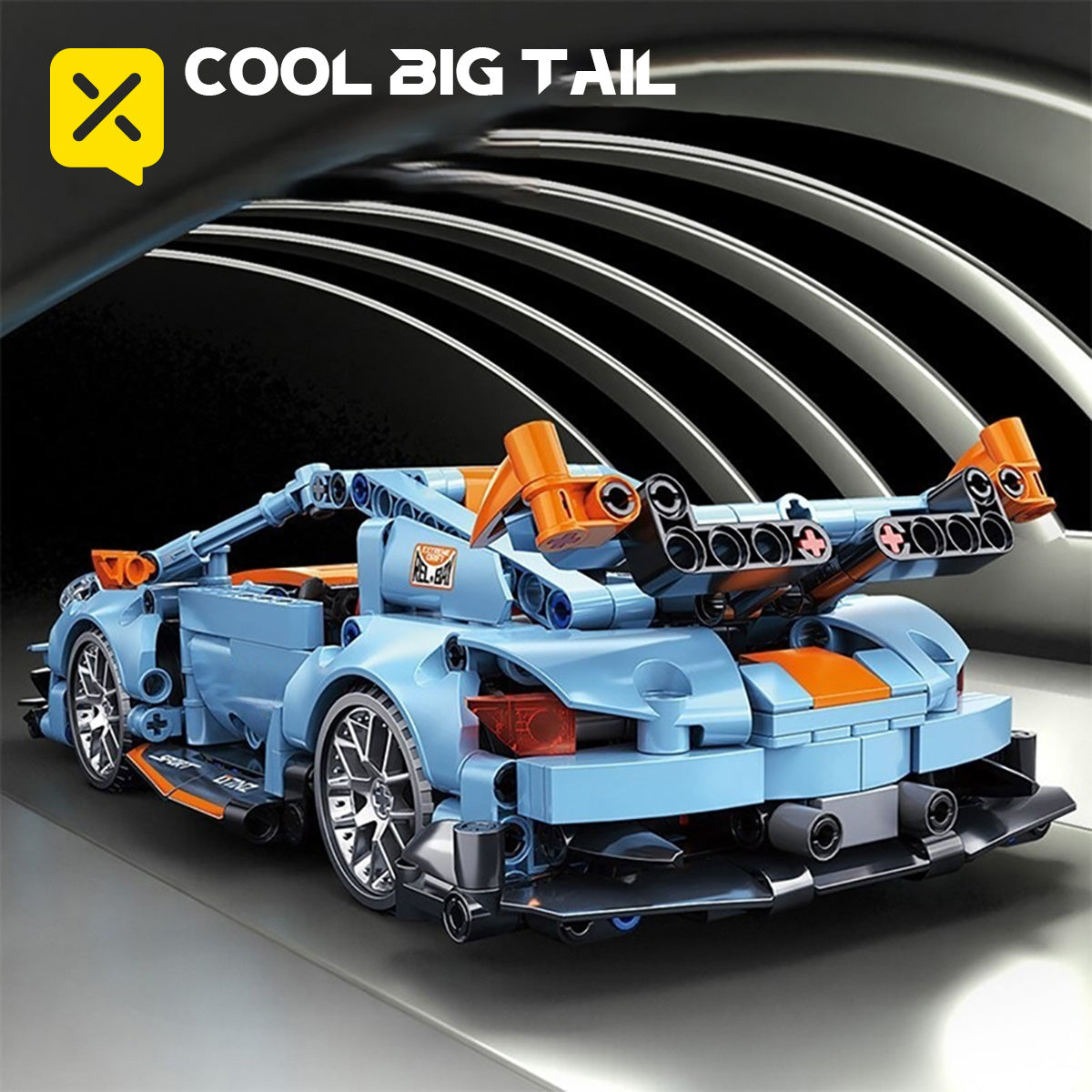 18Pcs Sports Car Shape 3D Building Block Assembly Set