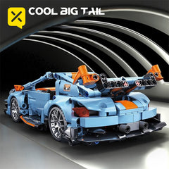 18Pcs Sports Car Shape 3D Building Block Assembly Set