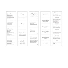 Note Paper Poetry's Tearable Journal Decorative Material Paper 5 Sheets
