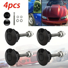 4pcs Universal 30mm 1 18 Hood Pins Lock Kit Secure Car Engine Bonnets