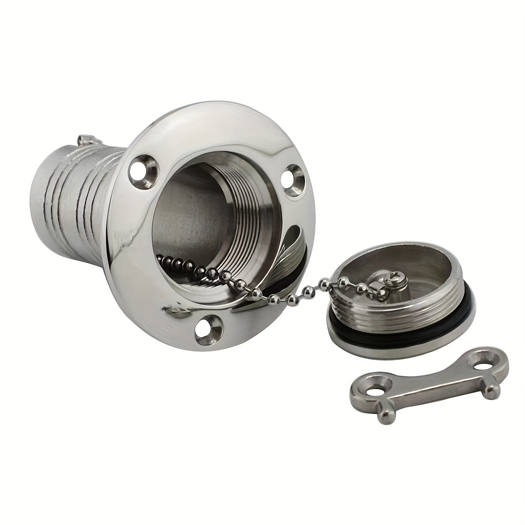 Marine Boat Deck Fuel Filler With Key Cap Stainless Steel
