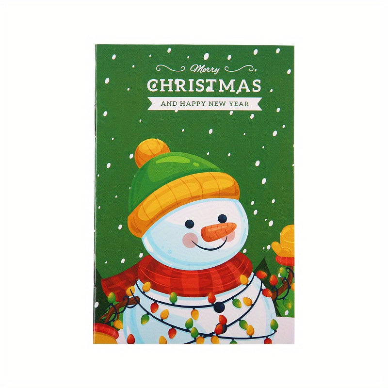 4pcs Cartoon Christmas Book Pocket Notepad for Students