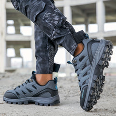 Men's Low Top Hiking Boots Non Slip Lace Up Shoes