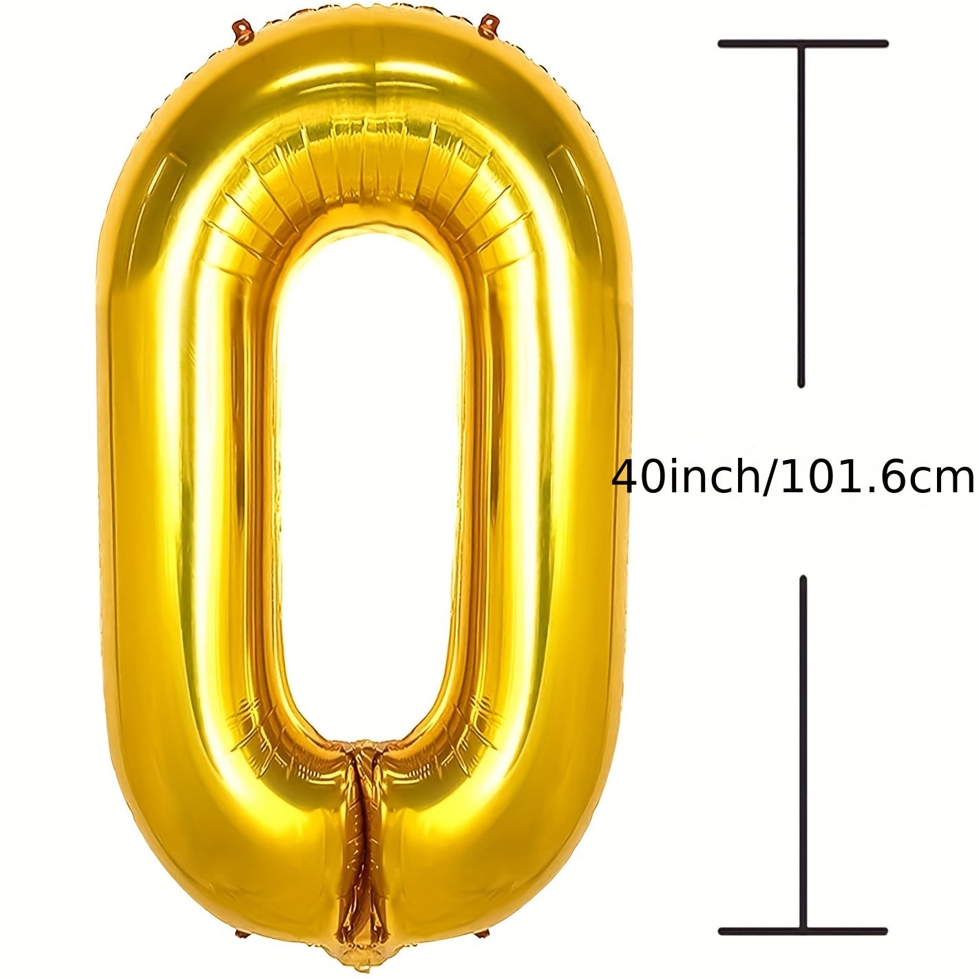 Gold Number Balloons 30 40 50 60 Big Giant Foil Mylar for Birthday Party
