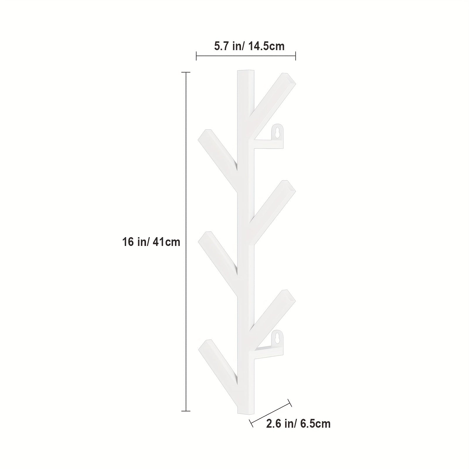 Modern Vertical Coat Rack Wall Mounted 40 64 Cm Metal Hat Rack For Wall