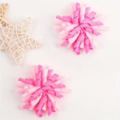 Kids Hair Clip Set Ball Flower Rainbow Two Tone Hair Clip