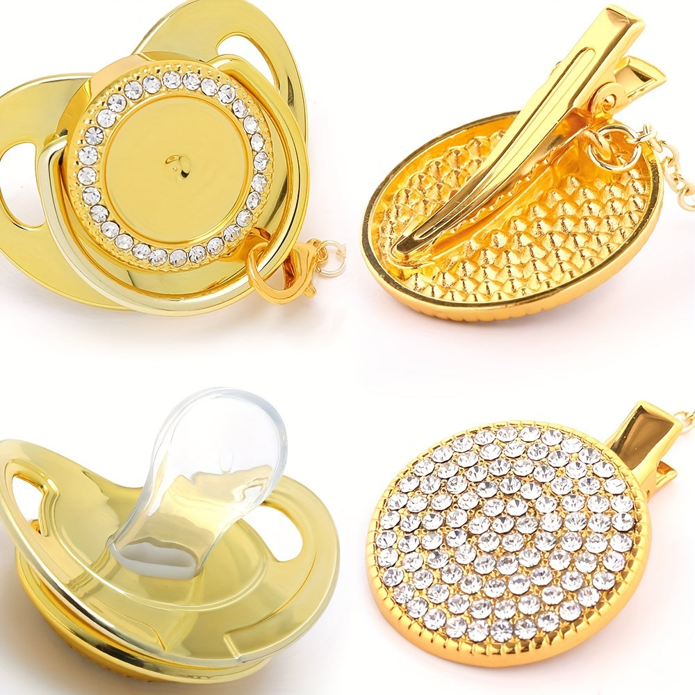 Soft & Comfortable Baby Pacifier with Crown & Holder