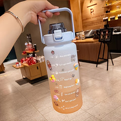 2000ml Large Capacity Shatter-Resistant Water Cup for Summer Sports