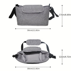 Stroller Hanging Bag Storage Mummy Bag with Cup Holder