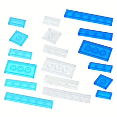 Clear Smooth Bricks & Tile Building Blocks