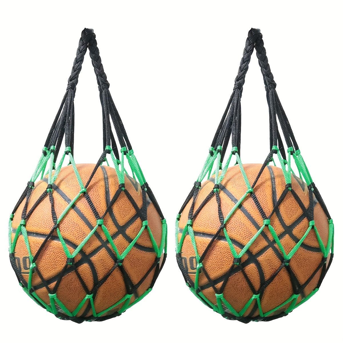 2PCS Basketball Net Bag Soccer Football Mesh Storage Sports Ball Bag