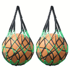 2PCS Basketball Net Bag Soccer Football Mesh Storage Sports Ball Bag