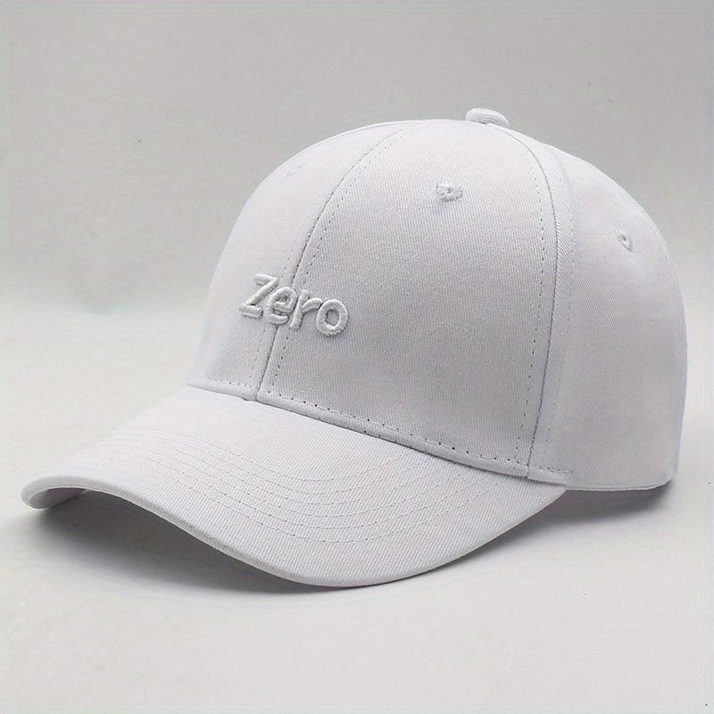 Zero Embroidery Baseball Cap Unisex Dad Hat Outdoor Sun Hat