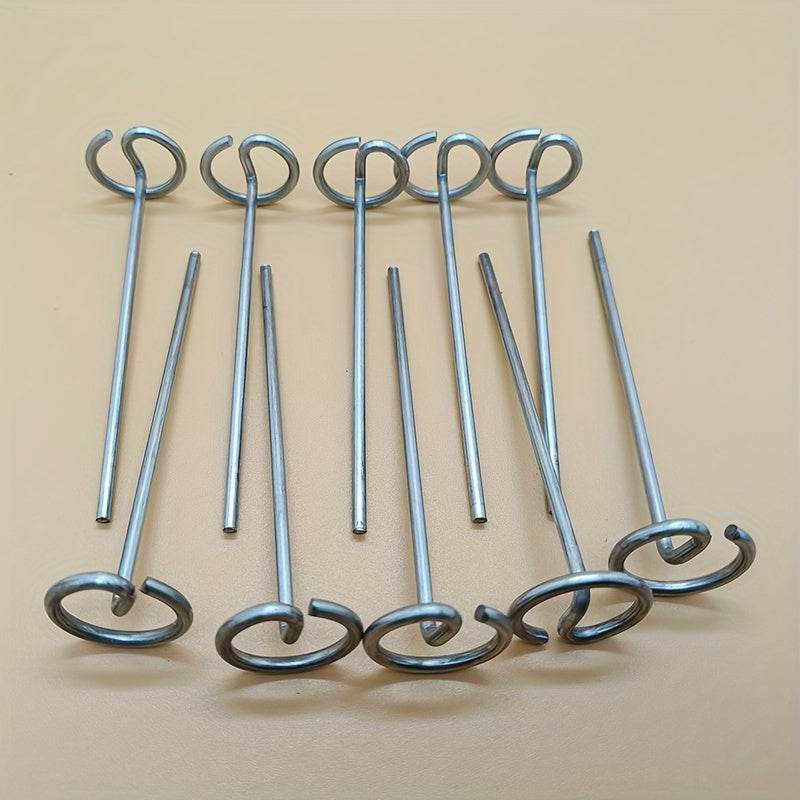 10PCS G Type Turf Nails Ground Stake for Gardening Grass Cloth