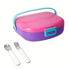 Portable Bento Box 4-Compartment Leakproof Lunch Container for School and Work