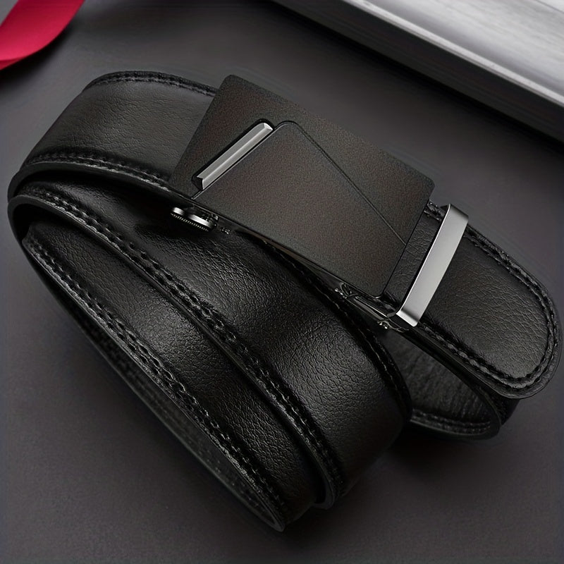 Men's Business Automatic Buckle Belt for Father's Birthday