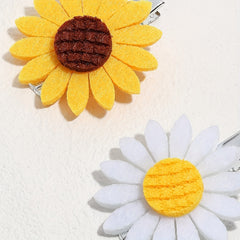 10pcs Cartoon Daisy Hair Clips for Girls