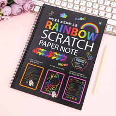 10pcs Scratch Painting Coloring Book Large Size