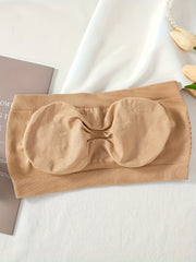 4pcs Strapless Bandeau Bras Hollow Out Stretch Everyday Bra