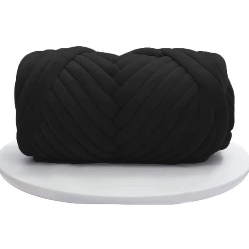 Chunky Knit Yarn Velvet Bulky Big Cotton Tube Thick 17 6oz Giant Puffy Stuffed