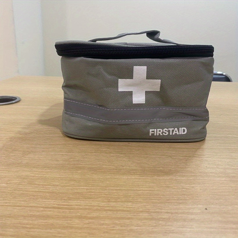 Portable Medicine Lock Box with Letter Graphic Storage