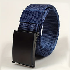 Men's Automatic Buckle Canvas Belt for Jeans