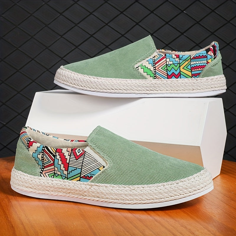 Men's Breathable Slip On Canvas Shoes for Walking