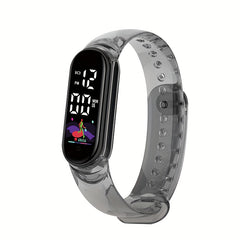 Transparent LED Electronic Watch Waterproof Touch Screen