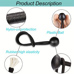 30pcs Ball Bungee Tarpaulin Tensioner for Tents with Ball Cord