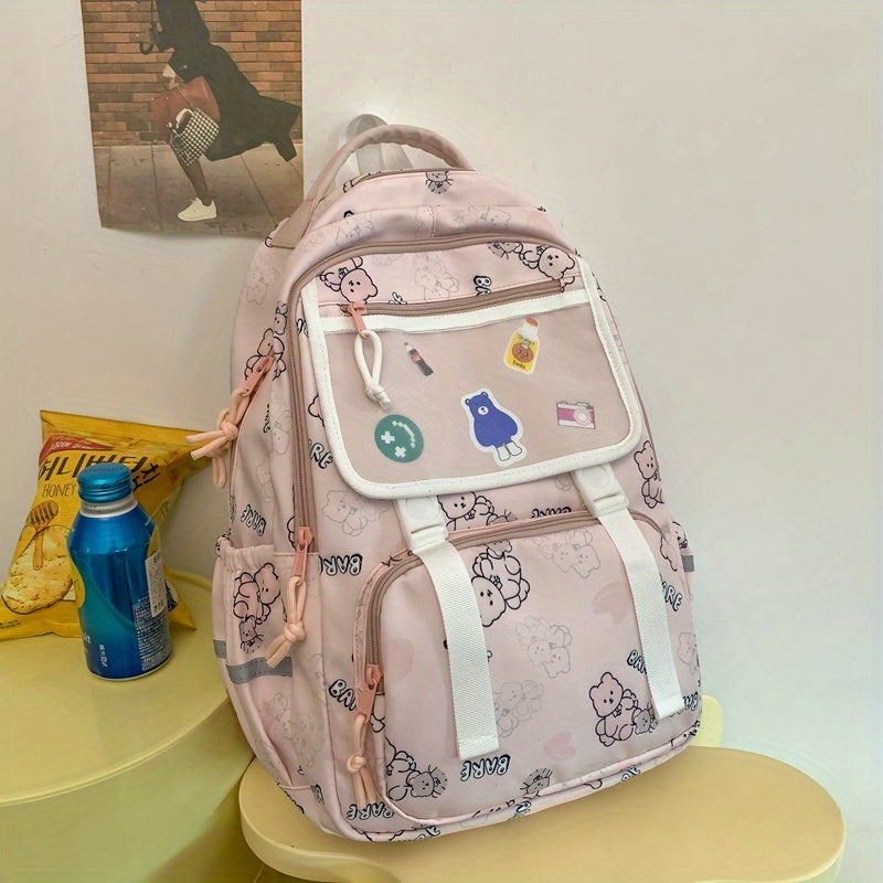 Kids Schoolbag Large Capacity Travel Backpack Waterproof Lightweight Bag