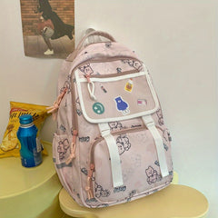 Kids Schoolbag Large Capacity Travel Backpack Waterproof Lightweight Bag
