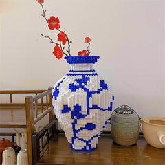 Porcelain Vase Building Blocks Toys Home Decoration DIY Desktop Toy