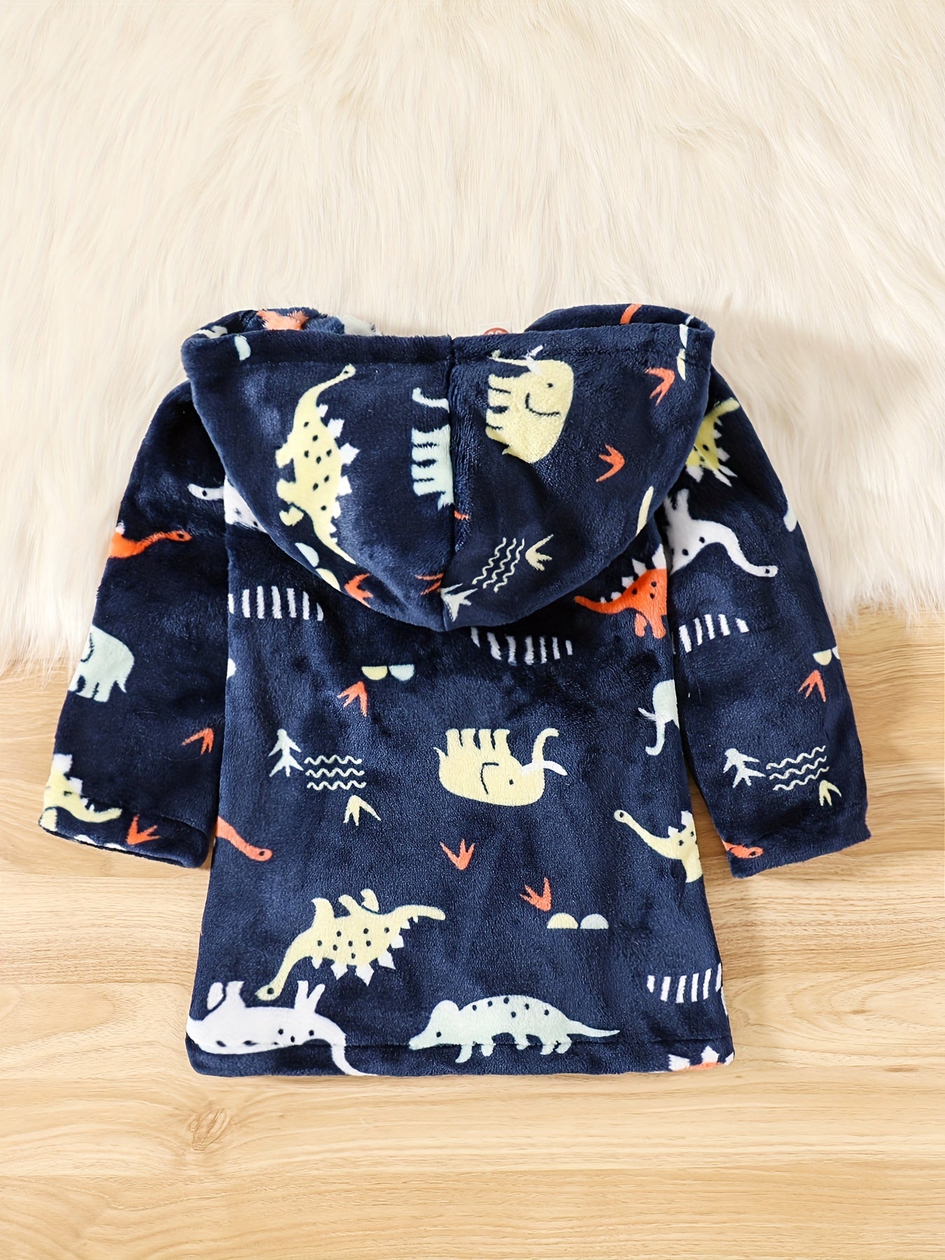 Kids' Animal Flannel Bathrobe Home Wear Plush Clothes