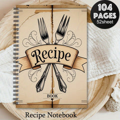 Fun Recipes Notebook Logbook Stylish Cover Family Recipe Book