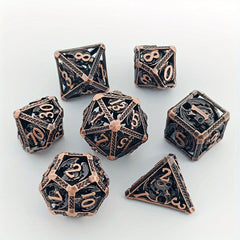 Electroplated Metal Dice Dragon & Skull Combo Tabletop Game Accessories