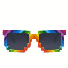 Y2K Rainbow Mosaic Sunglasses UV400