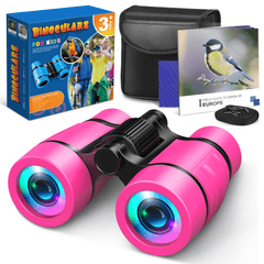 Kids Binoculars for Ages 3-9 Boys - Travel and Garden Toys - Birthday Gift