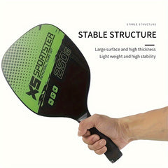 Wooden Pickleball Paddle Set with 2 Handles, 4 Balls & Bag