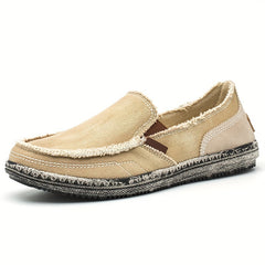 Men's Breathable Slip On Canvas Sneakers
