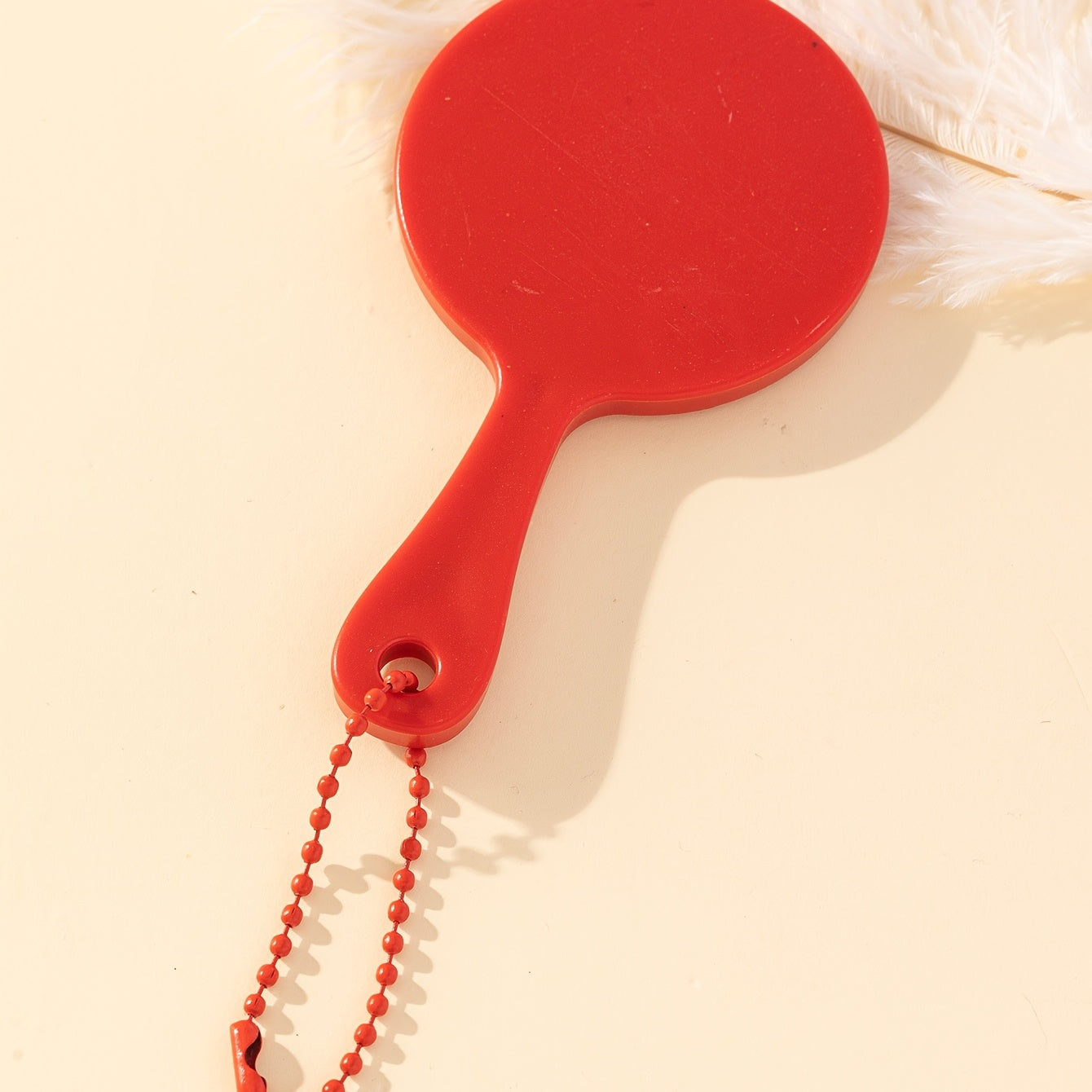 Small Round Hand Mirror with Chain for Makeup Cosmetic Touch Up