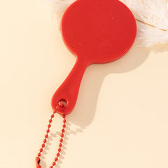 Small Round Hand Mirror with Chain for Makeup Cosmetic Touch Up