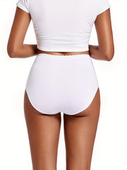 2pcs Seamless High Waist Stretchy Panties Women's Lingerie